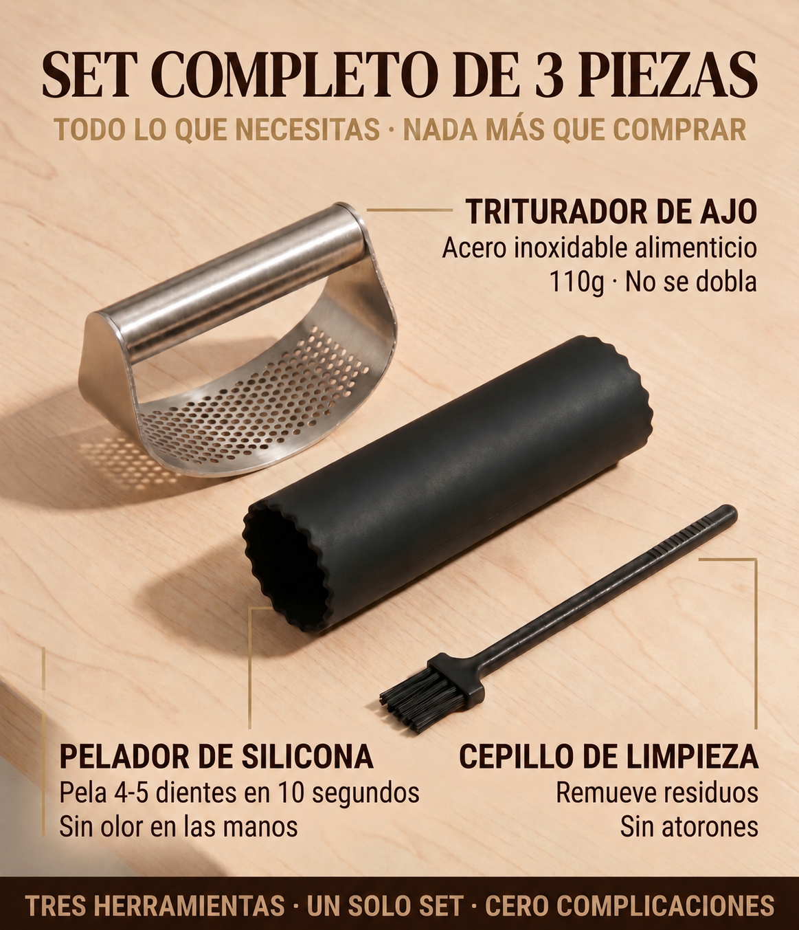 Prensa de Ajo Rocket METZAL